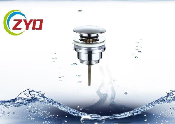 304 Stainless Steel Sink Drain Pipe Chrome Plated Faucet Pop Up Pipe
