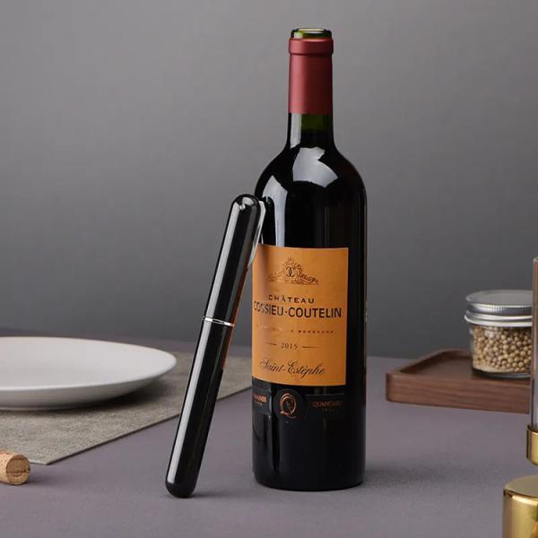 Pocket Air Pump Wine Bottle Opener Built In Foil Cutter Handheld Wine Cork Remover