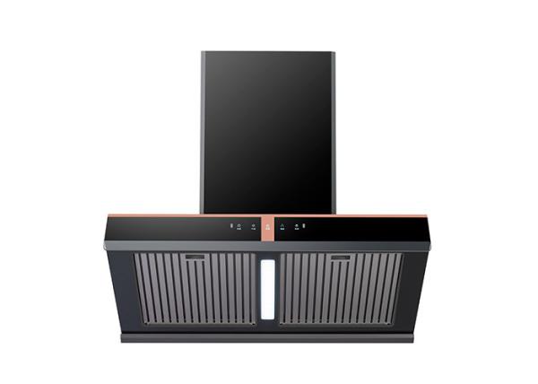 High-End Grade 90cm S.S Or Spray Black Or Other Color Home Or Commercial Copper Wire Motor T-shape Chimney Hood 1E