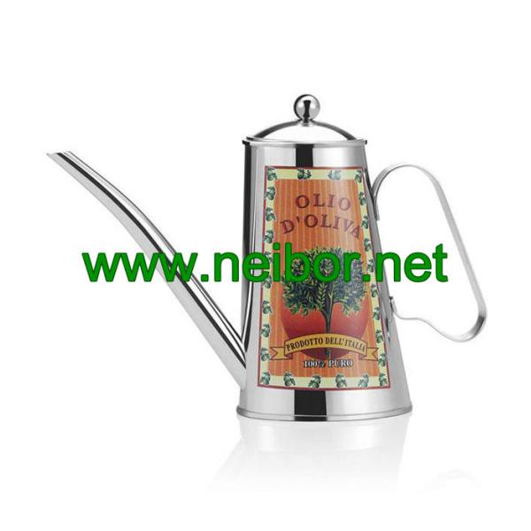 custom order stainless steel olive oil pourer