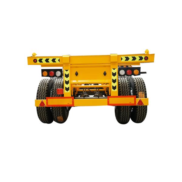 High Capacity 2 Axles 20 Feet Container Transportation Skeletal Semi Trailer for Loading 30 Tons