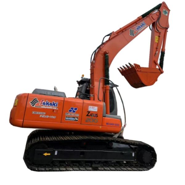 Máquina escavadora hidráulica usada de Ton Used Hitachi ZX200 da máquina escavadora 20 da esteira rolante