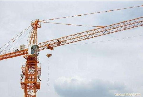 Grue à tour à tête plate jaune avec contrôle VFD et acier Q345B