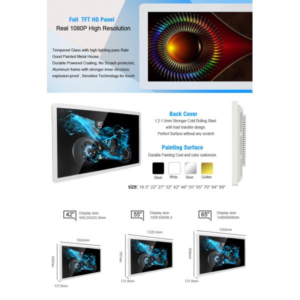 Exposição larga super do Lcd do Signage de Digitas, placas do menu de Digitas para restaurantes