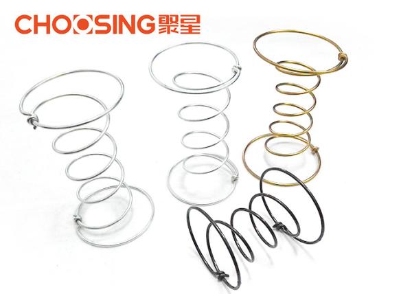 Black 5 Turns Couch Coil Springs Oil Tempered Anti Rust Treatment Surface