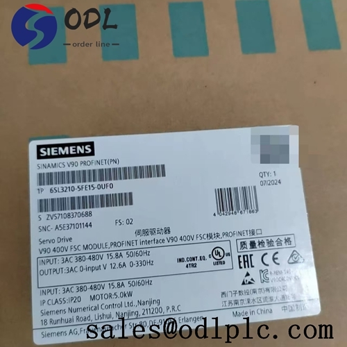 Siemens SINAMICS V90 5KW Servo Drive 6SL3210-5FE15-0UF0