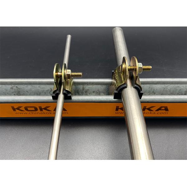 Нержавеющая сталь струбцины трубы проводника струбцин валика стойки швеллерного сечения золота TPE