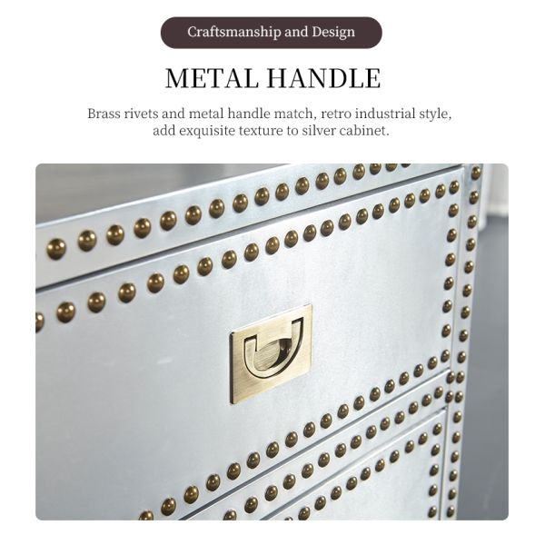 Nidea #310 Industrial Aluminum Handmade Trunk Cabinet Coffee Table Customizable Living Room Villa Furniture for Indoor