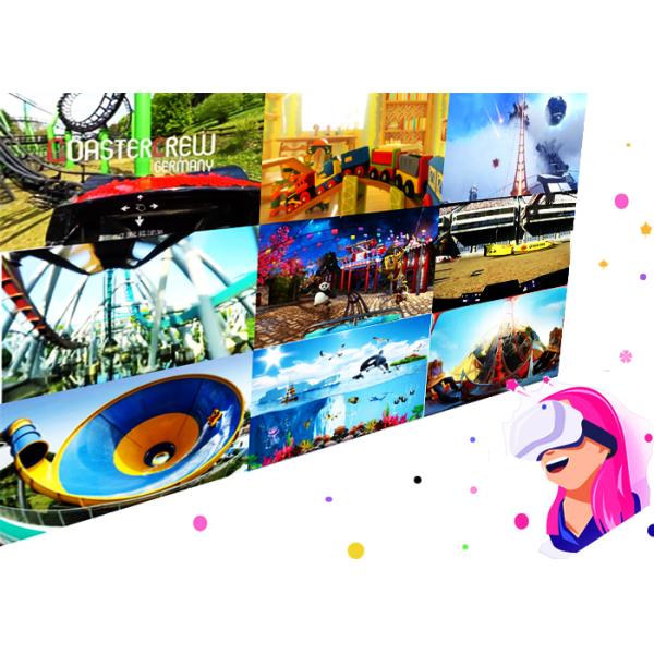 360 Degree Rotation Virtual Reality Simulator , Amazing 9D VR Chair With Movies