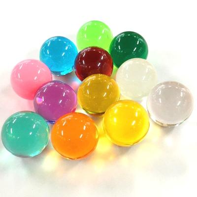 O ofício personalizado fez agregado familiar acrílico das bolas do jogo claramente 75MM da casa do preço de China no bom que decora a bola colorida da resina do jogo