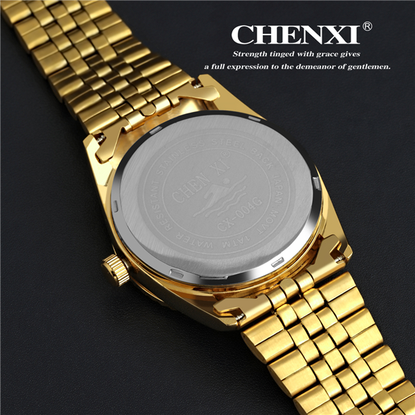 IPG04A7D Sport Watch Curren Trendy Style Watches Gold Black White Stainless Steel Watch