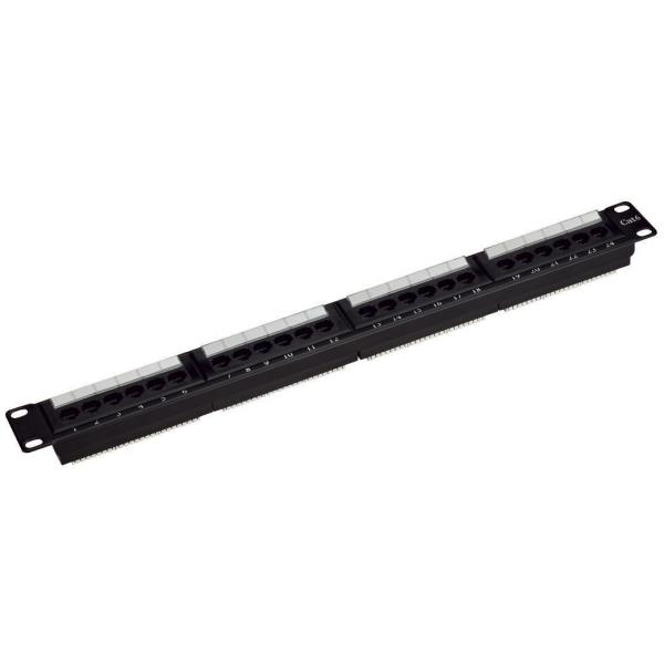 24 Port 1 U Cat6 patch panel rackmount 568A & B, RJ45