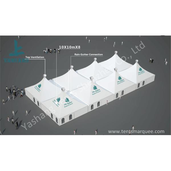 10 x 10 German Style High Peak Tents , wedding decoration tent Aluminum Alloy Profile