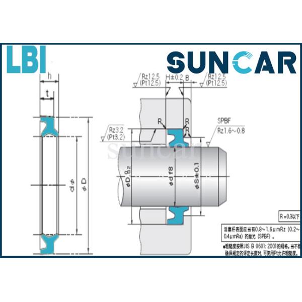 Двойное пылезащитное уплотнение LBI Wiper Seal для промышленного оборудования