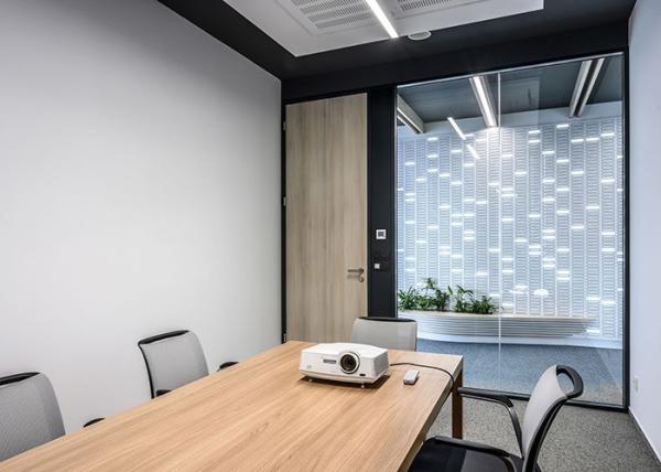 Fábrica de fornecimento direto Parede divisória de vidro pré-fabricada para escritório Hotel Casa de reuniões