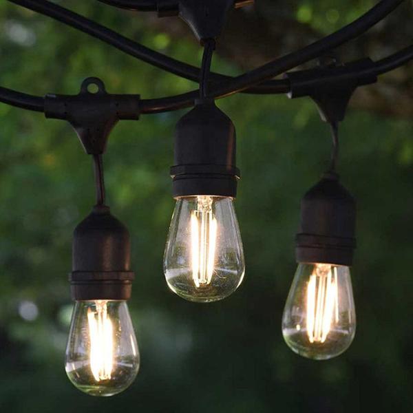 4w Led Edison Bulb E27 Dimmable St45 S14 Led Filament Lamp For Outdoor String Lights