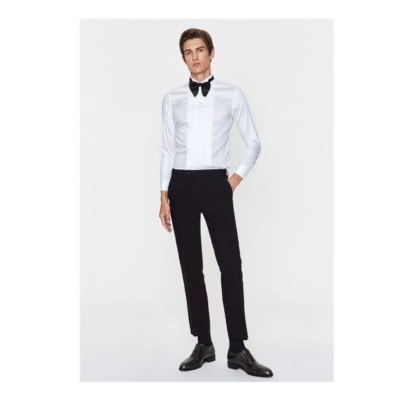 Camiseta sin hierro para hombres de estilo comercial tipo de cierre de pecho único con tela de velour