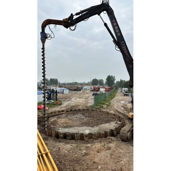 Hydraulic Auger Drive Attachment | 5-20 Ton Equipment Compatible | High-Efficiency Drilling Tool for Foundation Piling & Geotechnical Engineering | Universal Hydraulic Power Head