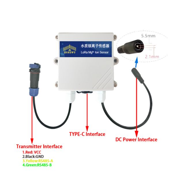 ZONEWU Industrial Magnesium Ion Transmitter - DC Interface Power Supply Design, Suitable for Long term Online Monitoring Scenarios