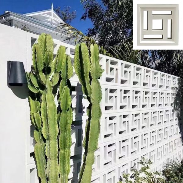 Factory 200x200mm Hollow Cement Blocks Breeze Concrete Brick for External Wall Indoor Background Villa Decoration