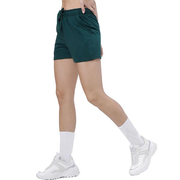 Custom Logo Sports Pants Fitness Running Biker Yoga Women Shorts with Side Pocket