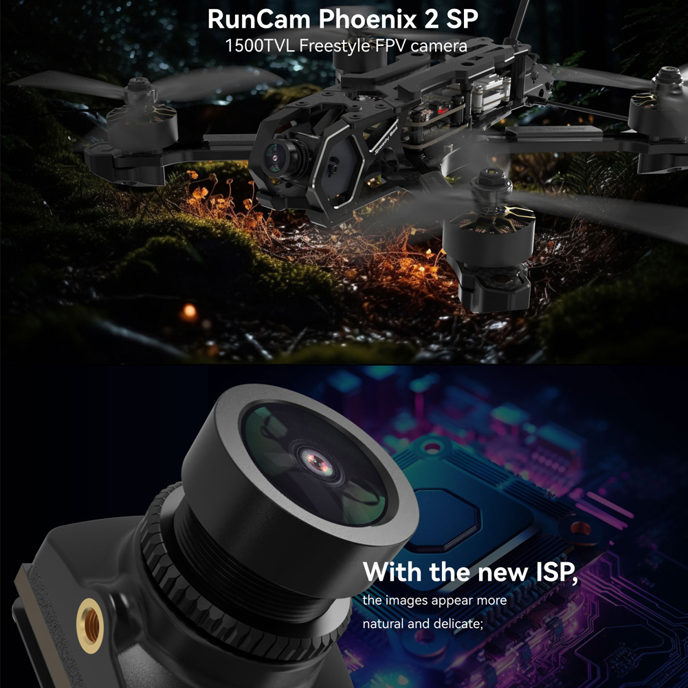 Uangel RunCam 2 SP Camera 5-36V Screen Ratio 4:3/16:9 7.5g 19**21mm Night View For RC FPV Racing Drones Quadcopter