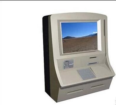 22 inch wall mounted touch screen bank kiosk, advertising touch screen kiosk