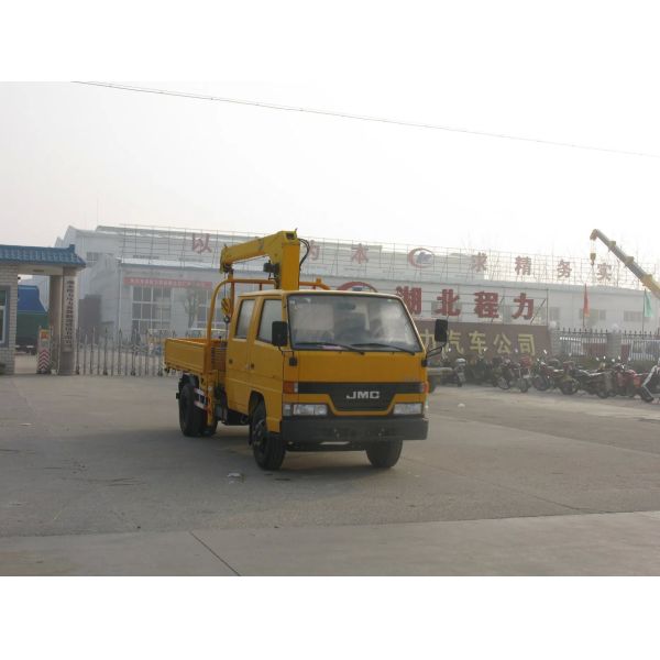 Jmc JAC  2 Ton Truck Mounted Crane Double Cabin Truck Mounted Telescopic Boom Crane