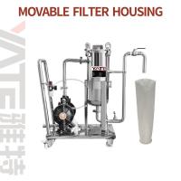 Alojamento de filtro móvel de aço inoxidável com alojamento de filtro do cartucho da água da bomba