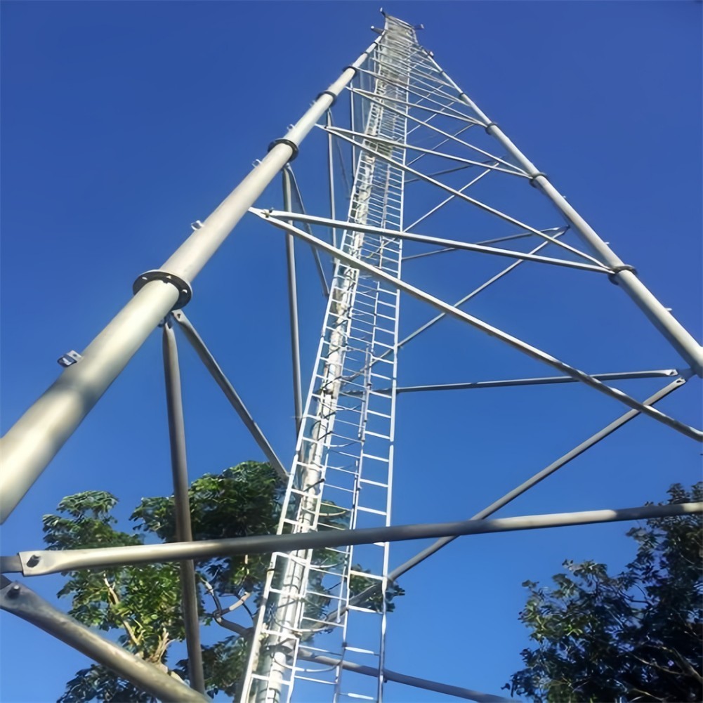 Heavy-Duty 3 Legged Tubular Steel Lattice Tower for Remote Mining Area