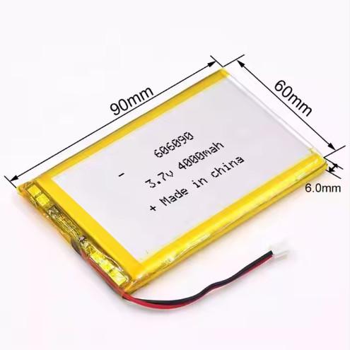 Rechargeable 3.7V 606090 Li Polymer Battery 4000mAh for Consumer Electronics