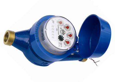Medidor de água magnético azul da roda da aleta/medidor de água quente seco DN50 do seletor