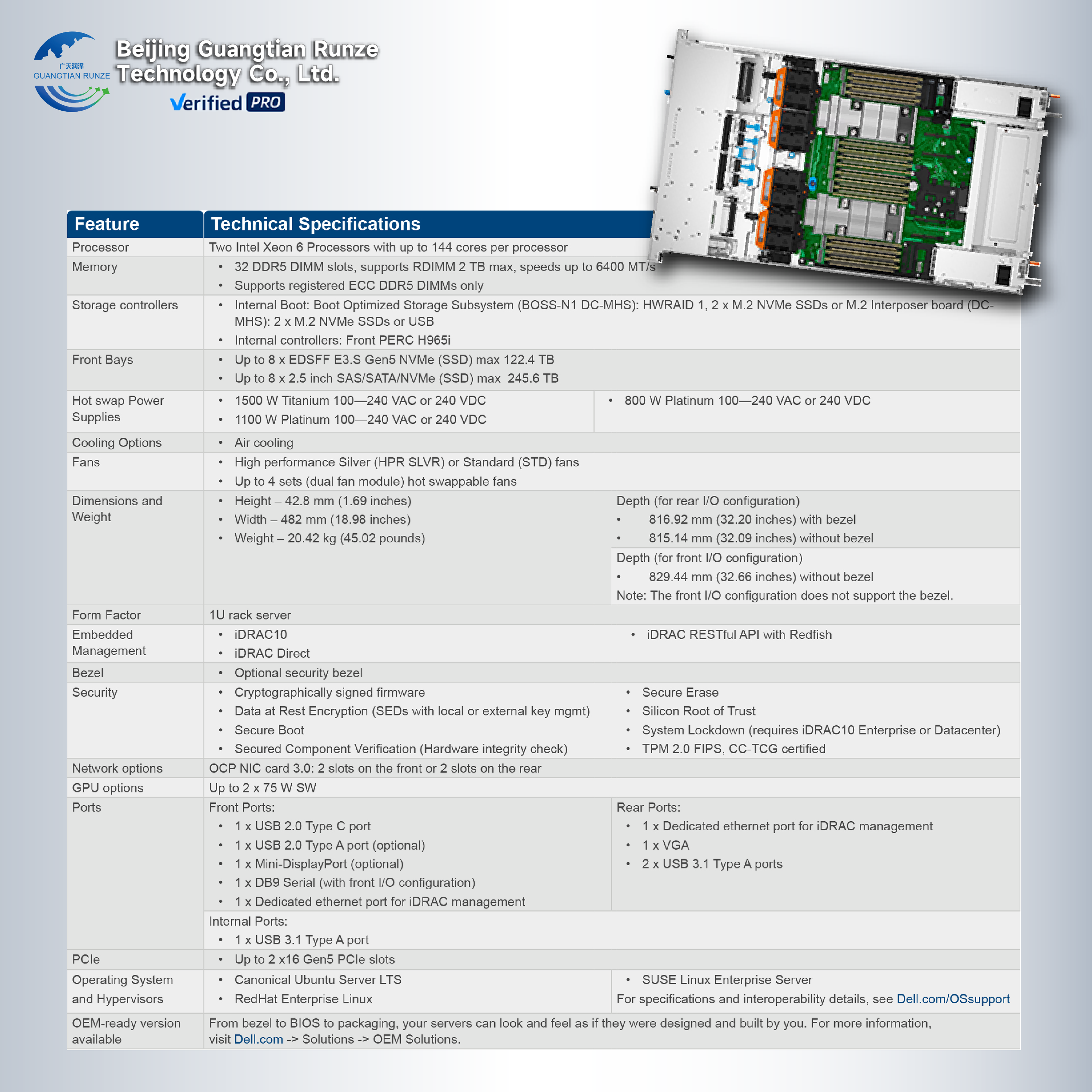 1U PowerEdge R670 Rack Server Good Price on High Quality Product