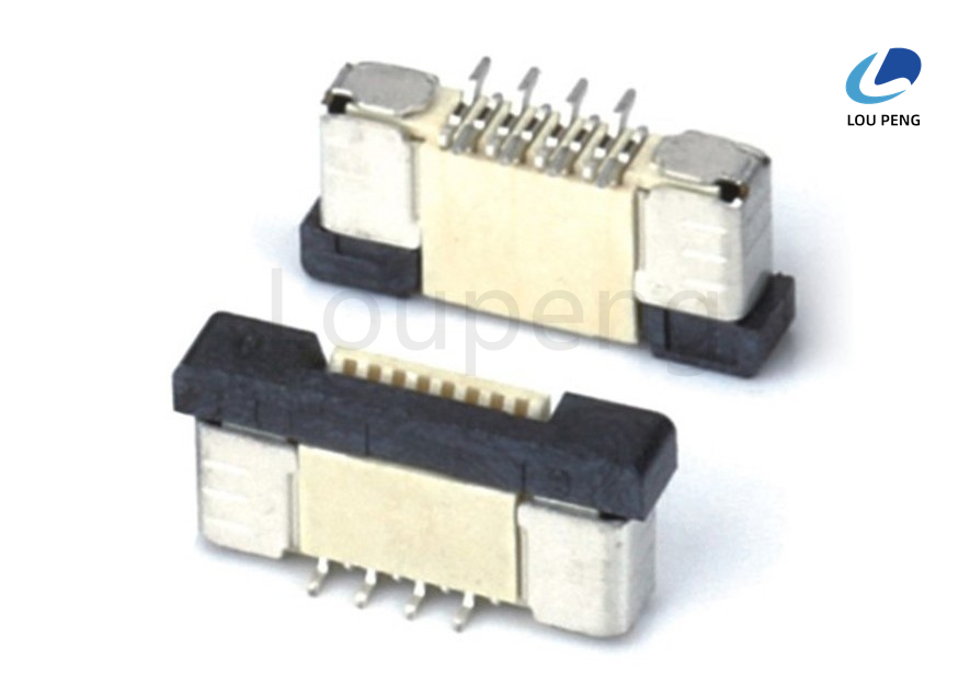 Operating Temp Minus 40 Celsius To Plus 105 Celsius FPC Ribbon Cable Connector Made From Loeker Material PPS UL94V-0 RoHS Compliant For Industrial