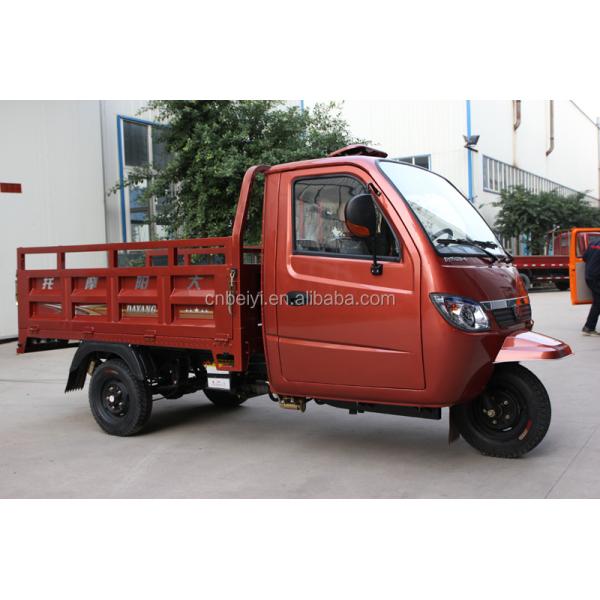 1000W Enclosed Cabin Cargo 3 Wheel Motorcycle Tricycle with Front Drum Rear Drum CDI
