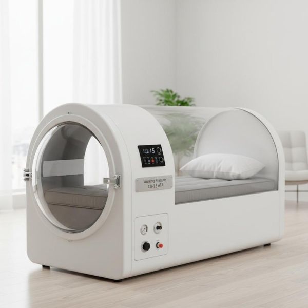1.0-1.5 ATA Working Pressure Micro Hyperbaric Oxygen Hard Shell Chamber with 600KG Cabin Weight and 93%±3% Oxygen Concentration