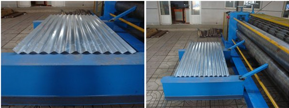 hoja acanalada de acero galvanizada anchura de alimentación de 1250m m que hace velocidad de la máquina