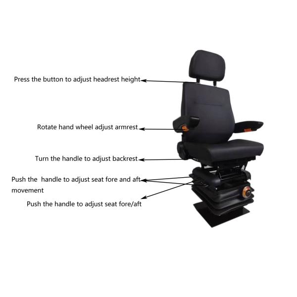 High Speed Railway Driver Seat M801 Mechanical Seats Customized