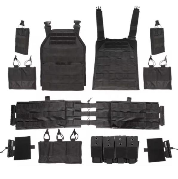 Veste de Treinamento Táctico Saco portador de placa de lançamento rápido Caça Molle Veste de Peso Táctico Mulheres Homens Treinamento