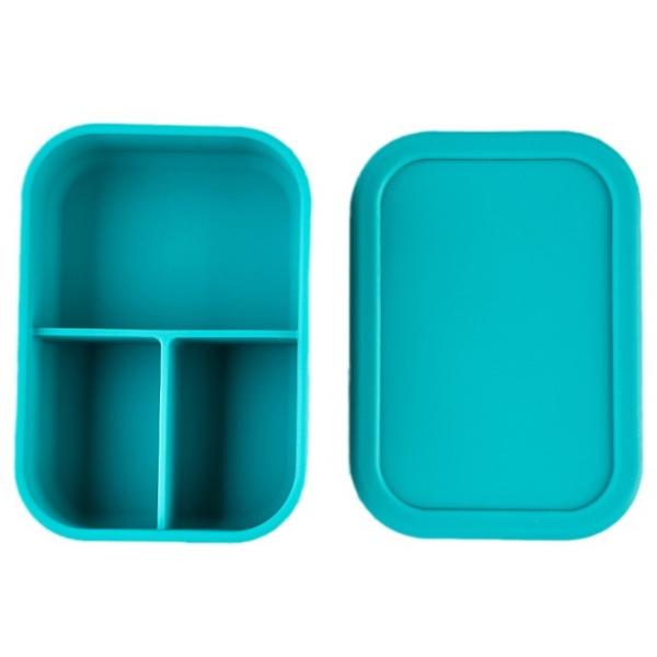 Silicone Bento Box for Kids, Toddlers and Adults - Microwave, Dishwasher, Freezer and Oven safe - Lunch, Snack
