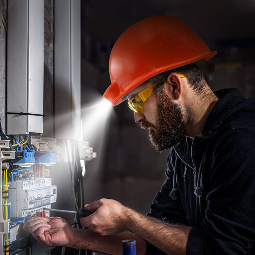 AI Headlamp Camera with LED White GPS Function and Wifi SOS System Focus Range 0.5 Meters Infinity Supported