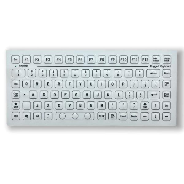 IP67 85-Key Industrial Membrane Keyboard Antistatic Waterproof Dustproof,Rear Panel Mounted Operating Temperature -40℃
