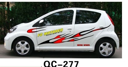 Designer Custom Car Stickers QC-277M / Durable Car Decoration