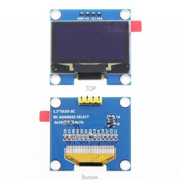 128x64 OLED Screen Module Compact 1.3 Inch I2C OLED Display For Arduino Raspberry Pi STM32