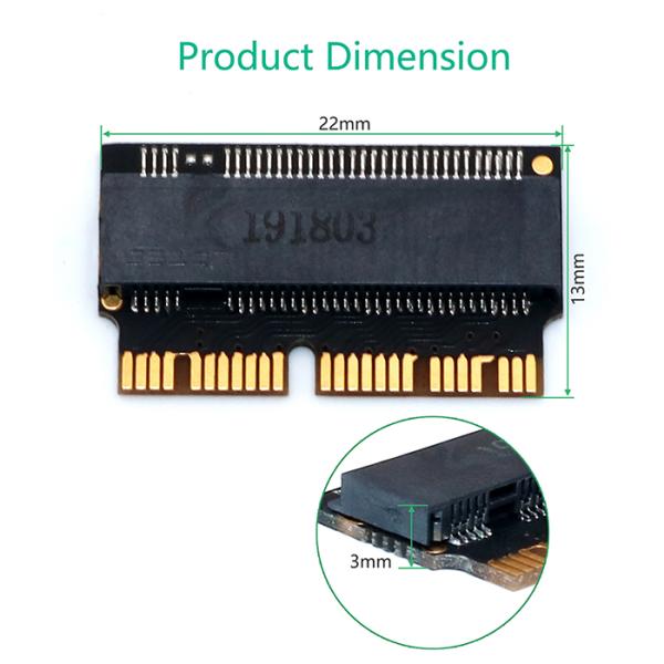 Переходник новообращенного SSD M.2 NVME для сетчатки среднее 2013 2014 2015 2016 2017 воздуха MacBook Pro