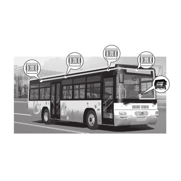 Канал 4 камера Rearview автомобиля Hd 9 дюймов обратная с монитором