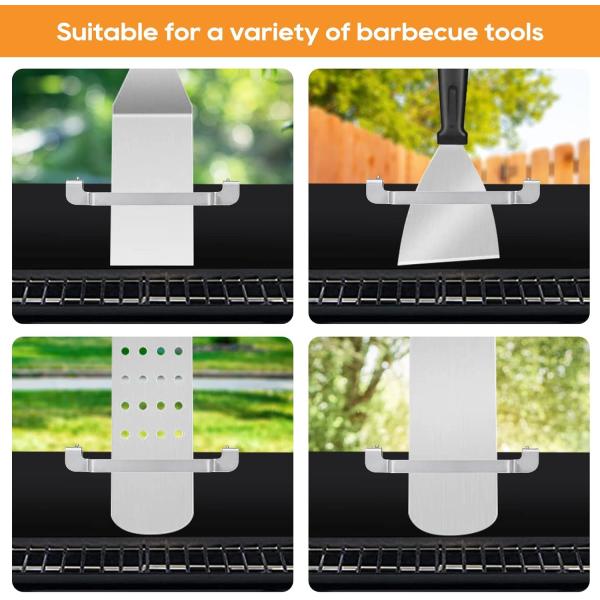 Spatula de acero de alto carbono para parrillas perfecta para parrillas al aire libre