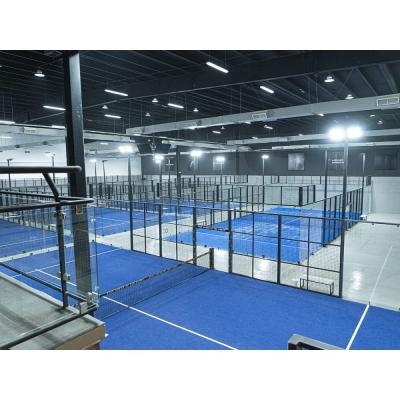 Indoor Padel Courts / Pro Padel Courts Artificial Turf Court Black Red Yellow Green Custom Tennis Court IE60502 Standard
