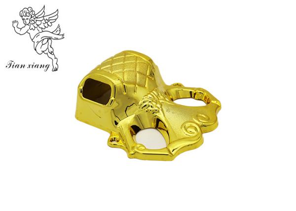 Gold Corner Casket Corners With PP Plastic , Coffin Fittings For Adult