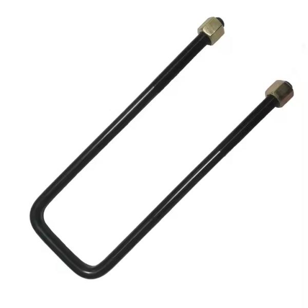 Color de electroplataje Clampada de tubería tipo U de zinc Clampada U de plomería Negro